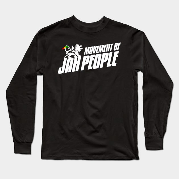 Movement Of Jah People Reggae Long Sleeve T-Shirt by rastauniversity